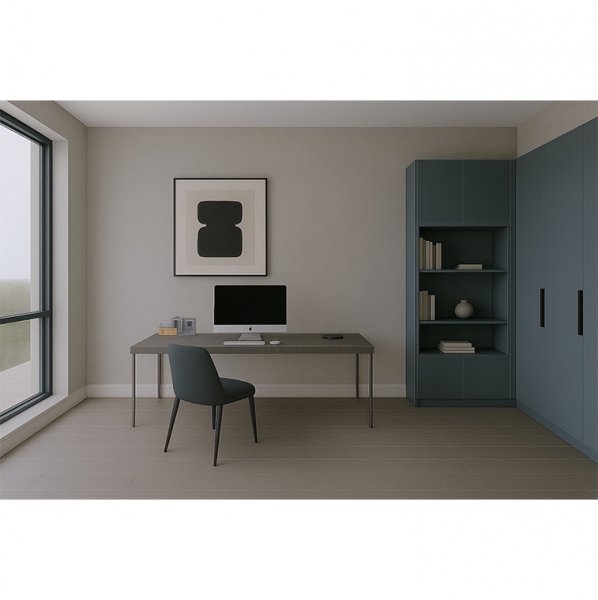 倒角SPC地板 | 侘寂灰